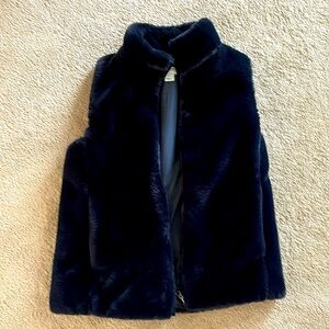 JCrew faux fur vest
